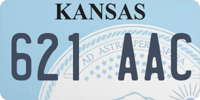 KS license plate 621AAC