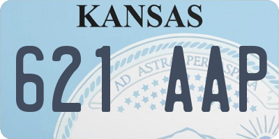 KS license plate 621AAP