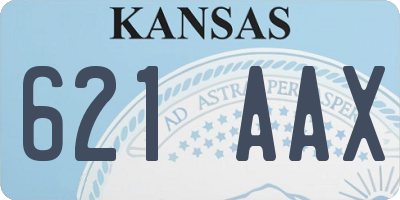 KS license plate 621AAX
