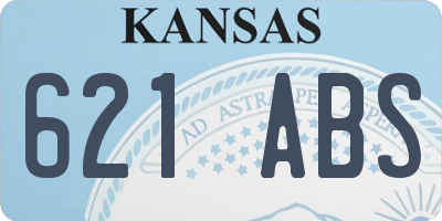 KS license plate 621ABS