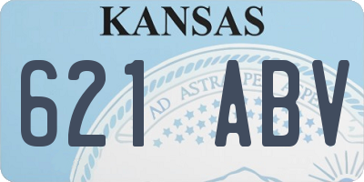 KS license plate 621ABV