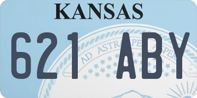 KS license plate 621ABY