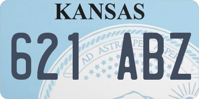 KS license plate 621ABZ