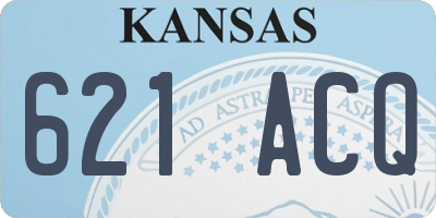 KS license plate 621ACQ
