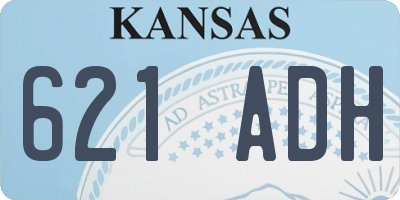 KS license plate 621ADH