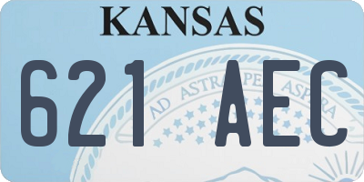 KS license plate 621AEC
