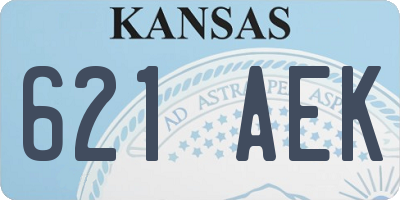 KS license plate 621AEK
