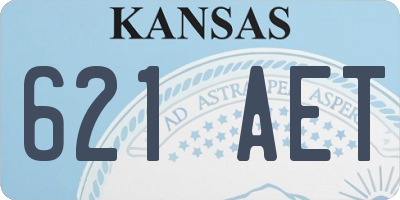 KS license plate 621AET
