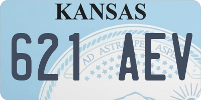 KS license plate 621AEV
