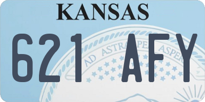 KS license plate 621AFY