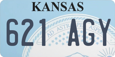 KS license plate 621AGY