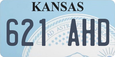 KS license plate 621AHD