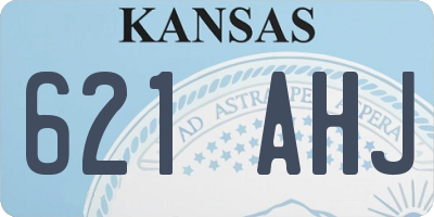 KS license plate 621AHJ