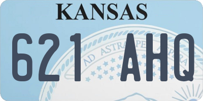 KS license plate 621AHQ