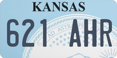 KS license plate 621AHR
