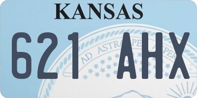 KS license plate 621AHX