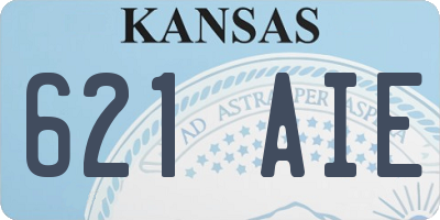 KS license plate 621AIE