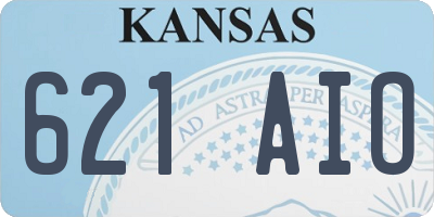 KS license plate 621AIO