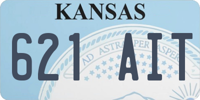 KS license plate 621AIT
