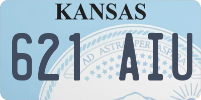 KS license plate 621AIU