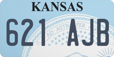 KS license plate 621AJB