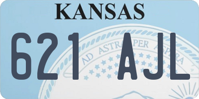 KS license plate 621AJL
