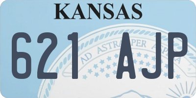 KS license plate 621AJP