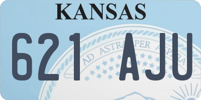 KS license plate 621AJU