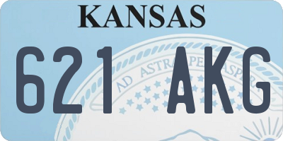 KS license plate 621AKG