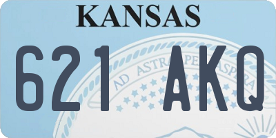KS license plate 621AKQ
