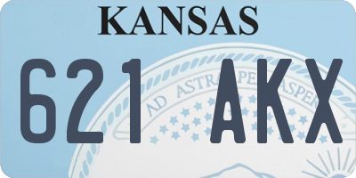KS license plate 621AKX