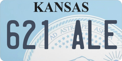 KS license plate 621ALE