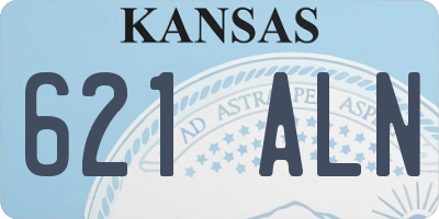 KS license plate 621ALN