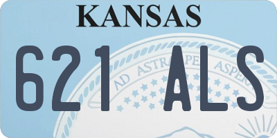 KS license plate 621ALS