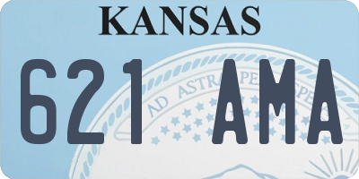 KS license plate 621AMA