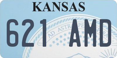 KS license plate 621AMD
