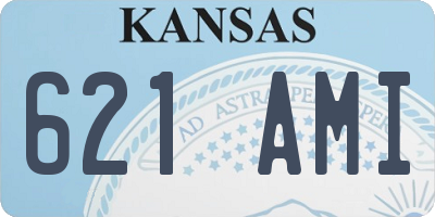 KS license plate 621AMI