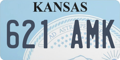 KS license plate 621AMK