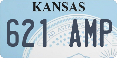KS license plate 621AMP