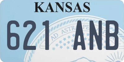 KS license plate 621ANB