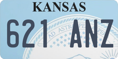 KS license plate 621ANZ