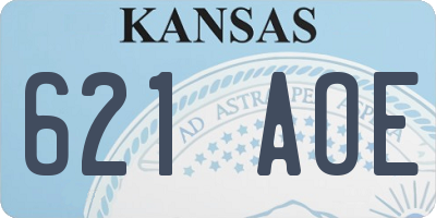 KS license plate 621AOE