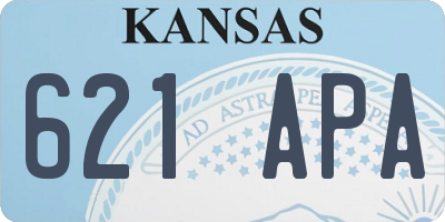 KS license plate 621APA