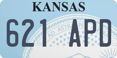 KS license plate 621APD