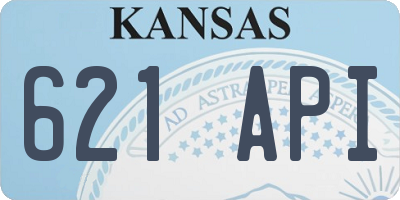 KS license plate 621API