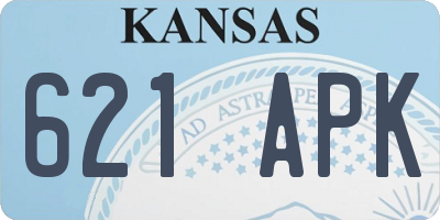 KS license plate 621APK