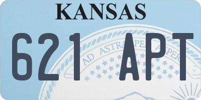 KS license plate 621APT