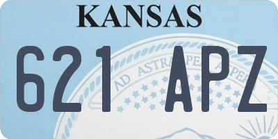 KS license plate 621APZ