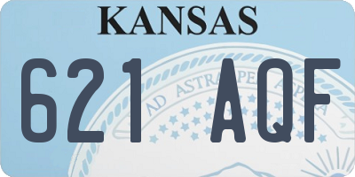 KS license plate 621AQF