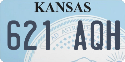 KS license plate 621AQH